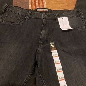 5.11 Tactical Defender Black Jeans size 36 x 32 Flex Slim